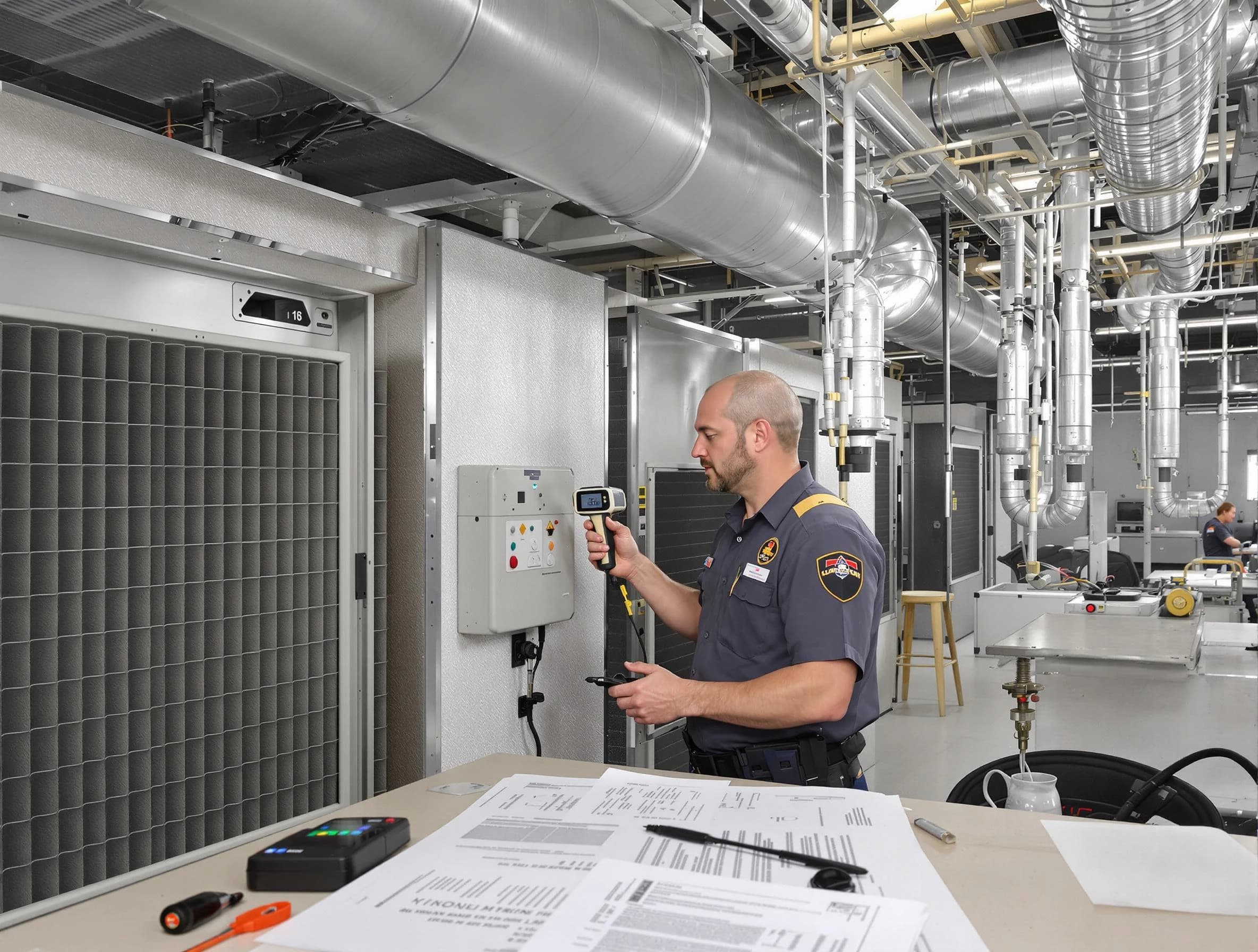 Professional filter system inspection by Acton Air Duct Cleaning in Acton