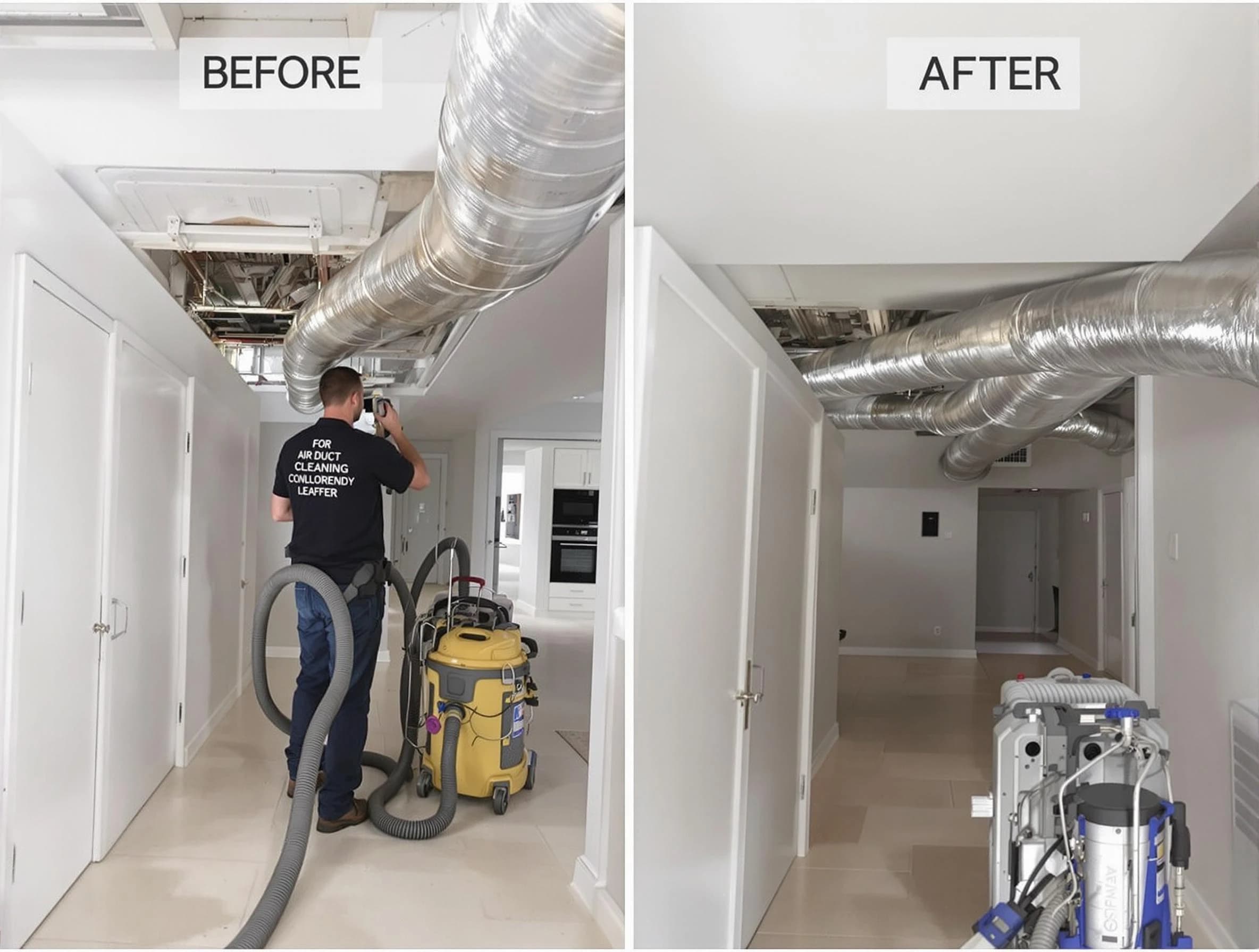 Acton Air Duct Cleaning professional performing thorough air duct cleaning in Acton