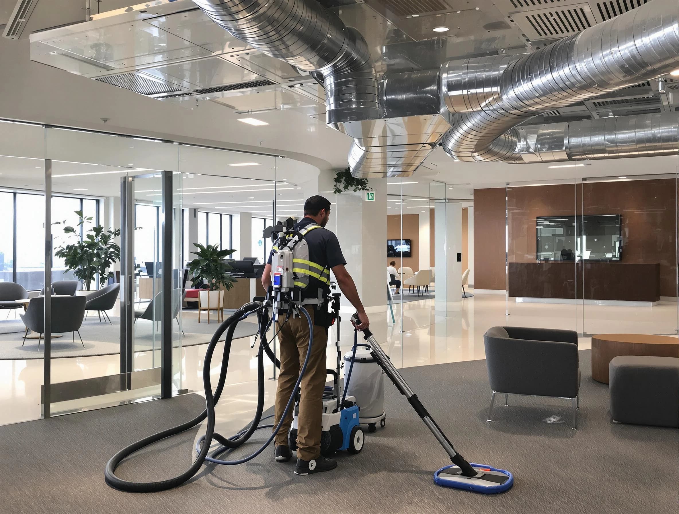 Commercial duct cleaning service by Acton Air Duct Cleaning in Acton