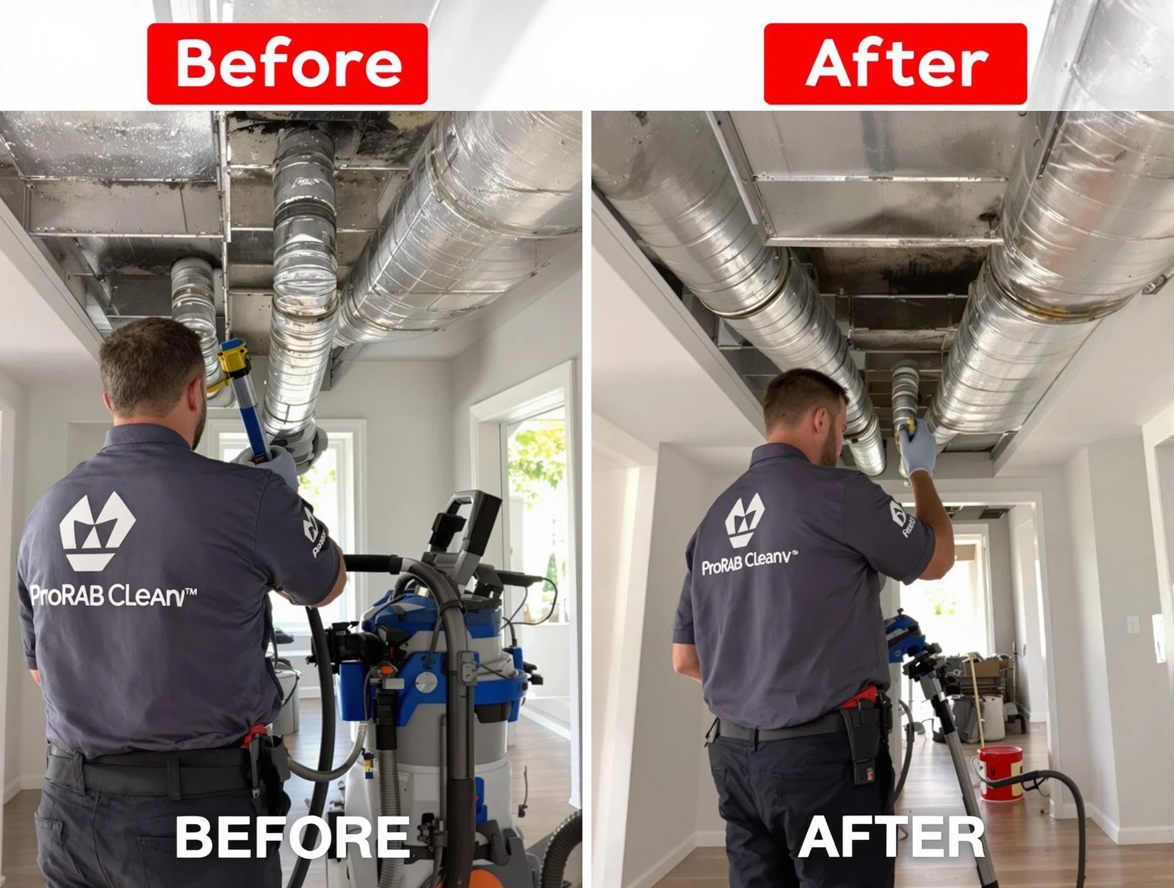 Acton Air Duct Cleaning expert performing thorough residential duct cleaning in a Acton home